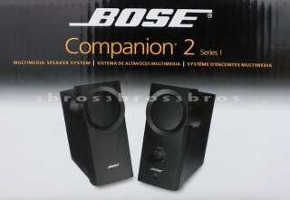 New Bose Companion II 2 Multimedia Computer Speakers System Black 