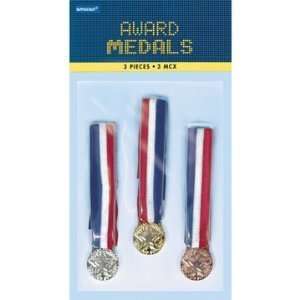  Award Medals 1.5 3/Pkg Bronze, Silver & Gold Arts, Crafts & Sewing