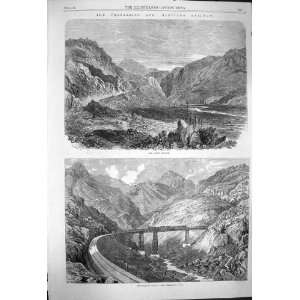  1864 Tabon Valparaiso Santiago Railway Maquis Viaduct 