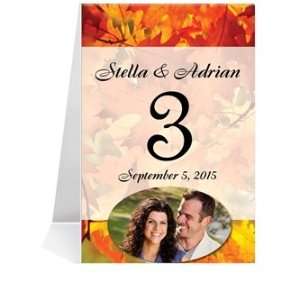  Photo Table Number Cards   Autumn Splendor #1 Thru #31 