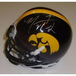  Marvin McNutt Signed Mini Helmet W/COA Iowa Hawkeyes 