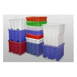  Bulk Container With Lid 48x48x46 Blue
