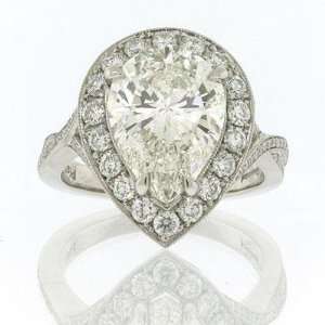   Pear Shape Diamond Engagement Anniversary Ring Mark Broumand Jewelry