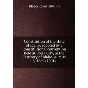  of Idaho, adopted by a Constitutional convention held at Boise City 