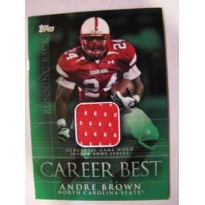  2009 Topps Andre Brown Giants Career Best GU Jersey Insert 