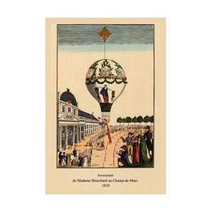  Ascension   Champ de Mars 1810 French Illustration of 