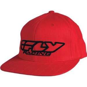  Fly Racing Corporate Pin Stripe Hat   Small/Medium/Red 