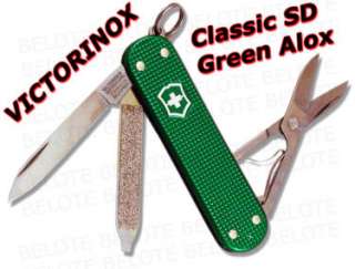 Victorinox Swiss Army Knife Classic SD GREEN ALOX 54047  