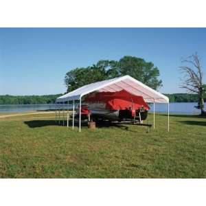  1830 Canopy, 2 6 Rib Frame, White Cover Patio, Lawn 