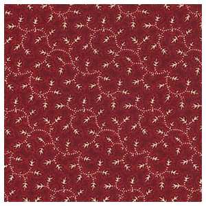  Red Curvy Vines Fabric Arts, Crafts & Sewing