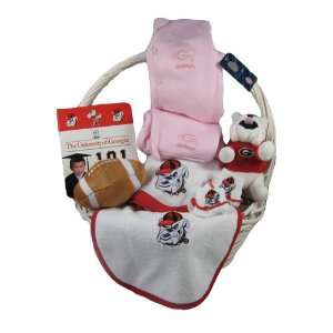 Georgia Bulldogs Baby Girl Gift Basket ***TOUCHDOWN***  