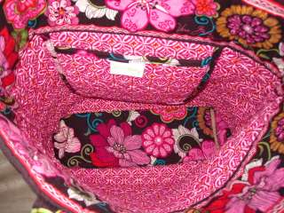 Vera Bradley Tote Shoulder Bag in Retired Mod Floral Pink Print  
