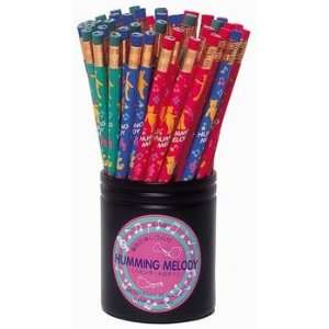  Humming Melody Music HB #2 School Pencil, Eraser. 12 Pack 
