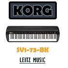 Korg SV1 73 Keys Black Stage Vintage Electric Digital Piano New in Box 