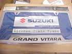 Suzuki Grand Vitara License Plate Frame Factory OEM