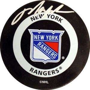  Mark Messier Hand Signed NYR Puck