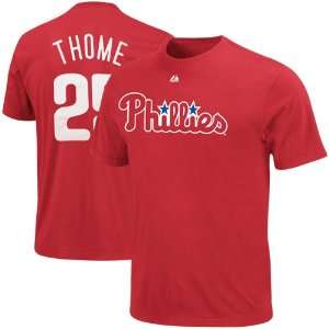  Philadelphia Phillie T Shirts  Majestic Jim Thome 