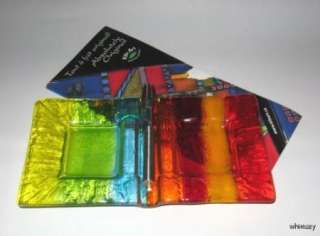 Kiln Art Canada Fused Glass Double Dish New / Tags  