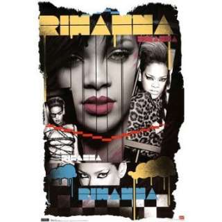  Rihanna Hot Collage Music Poster Print   22x34 custom fit 