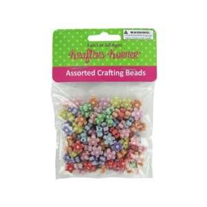  Bulk Pack of 24   Assorted flower crafting beads (Each) By Bulk 