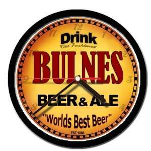  BULNES beer and ale cerveza wall clock 