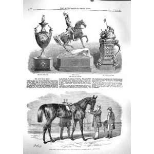  1860 ASCOT RACE PLATE RUPEE HORSE QUEENS VASE ROYAL