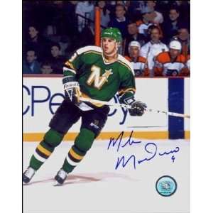  Autographed Modano Picture   16x20 (Minnesota North 