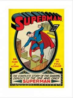 DC COMICS ~ SUPERMAN 1 MAY 1939 POSTER 2414 Joe Shuster  