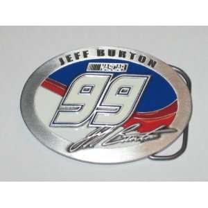  JEFF BURTON #99 Genuine Pewter NASCAR Logo BELT BUCKLE 