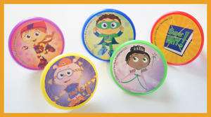 12 SUPER WHY SUPER READERS CUPCAKE RINGS PARTY FAVOR  