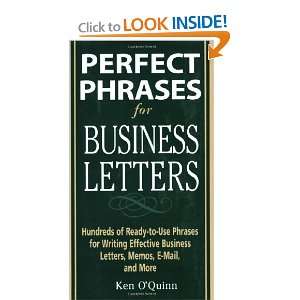  Perfect Phrases for Business Letters (Perfect Phrases 