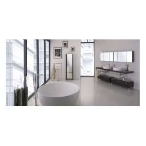   Bathtub W/ Decorative Solid Surface Drain TUB06 GLOSS Gloss White