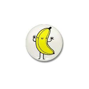  banana mini button Funny Mini Button by  Patio 