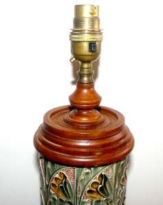 DOULTON LAMBETH LAMP BASE, MARK V MARSHALL, C.1882  