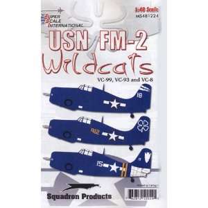 USN FM 2 Wildcats VC 99, VC 93, VC 8 (1/48 decals) Toys & Games