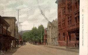 Shamokin PA   Sunbury Street Looking West   1907  