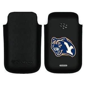  BYU Mascot Y on BlackBerry Leather Pocket Case  