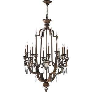    Chaucer Twelve Light Chandelier in Byzantine