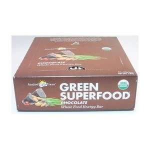  Organic Green SuperFood Energy Bars   Chocolate Box   12 