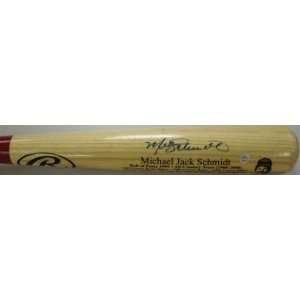  Autographed Mike Schmidt Bat   Name Engraved Stat AS IS 