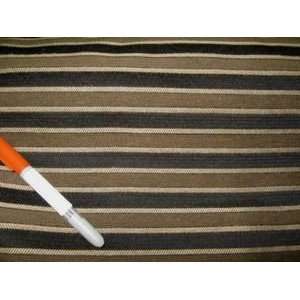 Fabric Yarn Dye Upholstery Brown and Black Stripe LL307 By 