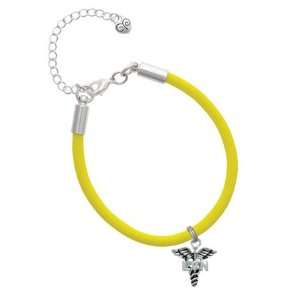  Caduceus with LVN Charm on a Yellow Malibu Charm Bracelet 
