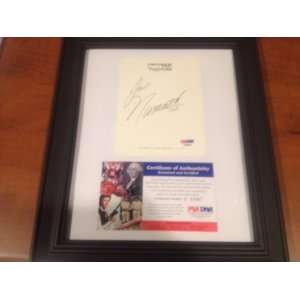  Joe Namath Autographed Book Plate PSA/DNA Authentic 