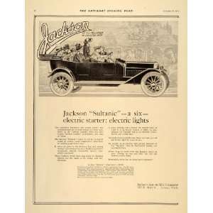  1912 Ad Jackson Sultanic Antique Convertible Automobile 