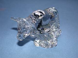   is for a Beautiful German 24% Lead Crystal Glass Bull Figurine