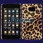 Brown Leopard print faux fur Hard Cover Case Skin for Samsung Galaxy 