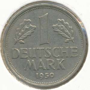 GERMANY, Federal Republic   1950 G, 1 Mark   KM# 110  
