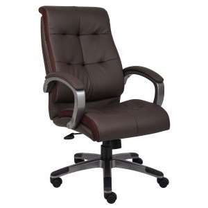  Boss   High Back Brown Leatherplus Executive Chair B8771P 