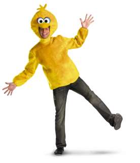 Mens Adult Deluxe Sesame Street Big Bird Costume Outfit  