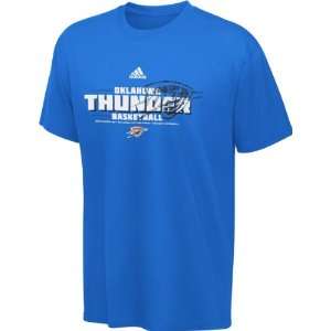 Oklahoma City Thunder Navy Youth adidas Sketch T Shirt  